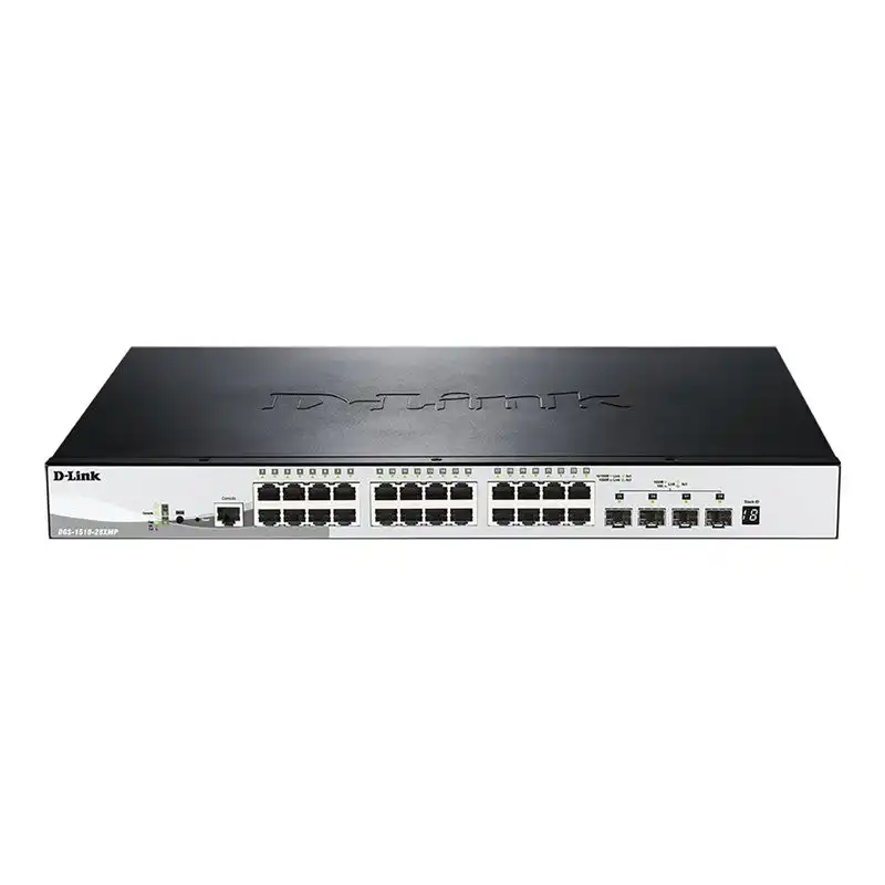 D-Link DGS 1510-28XMP - Commutateur - C3 - intelligent - 24 x 10 - 100 - 1000 (PoE+) + 4 x 10 Giga... (DGS-1510-28XMP/E)_1